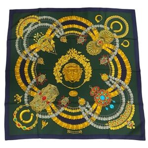 Hermes Vintage Silk Scarf Kosmima Carre 90 By Julie Abadie